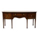 A George III mahogany sideboard,