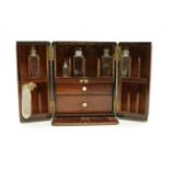 A 19th century mahogany apothecary's box,