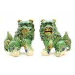A pair of Chinese Foo dogs,