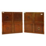 Four 'Natural History Museum' mahogany cabinets,