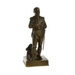 A bronze figure of Napoleon after Jean-Auguste Barre (1811 - 1896)