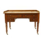 A 19th century mahogany desk,