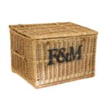 A Fortnum and Mason wicker picnic box,