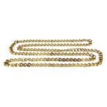 A 9ct gold curb link chain,