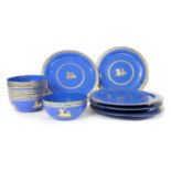 A set of Chinese lacquer bowls and plates,