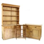 A collection of pine furniture,