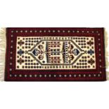 A hand knotted Persian rug,