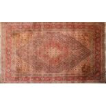 An ivory ground Qashqai rug,