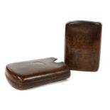 A Victorian officer's leather cigar case,
