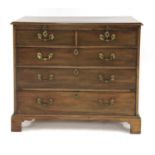 A George III mahogany bachelor's chest,