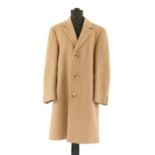 An Aquascutum camel coloured full length coat