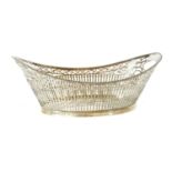 A French silver bread basket,