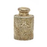 A late 19th century silver tea cannister,