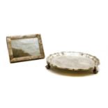 A silver salver,