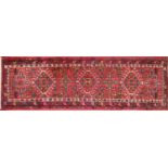 Three hand knotted Persian design rugs,