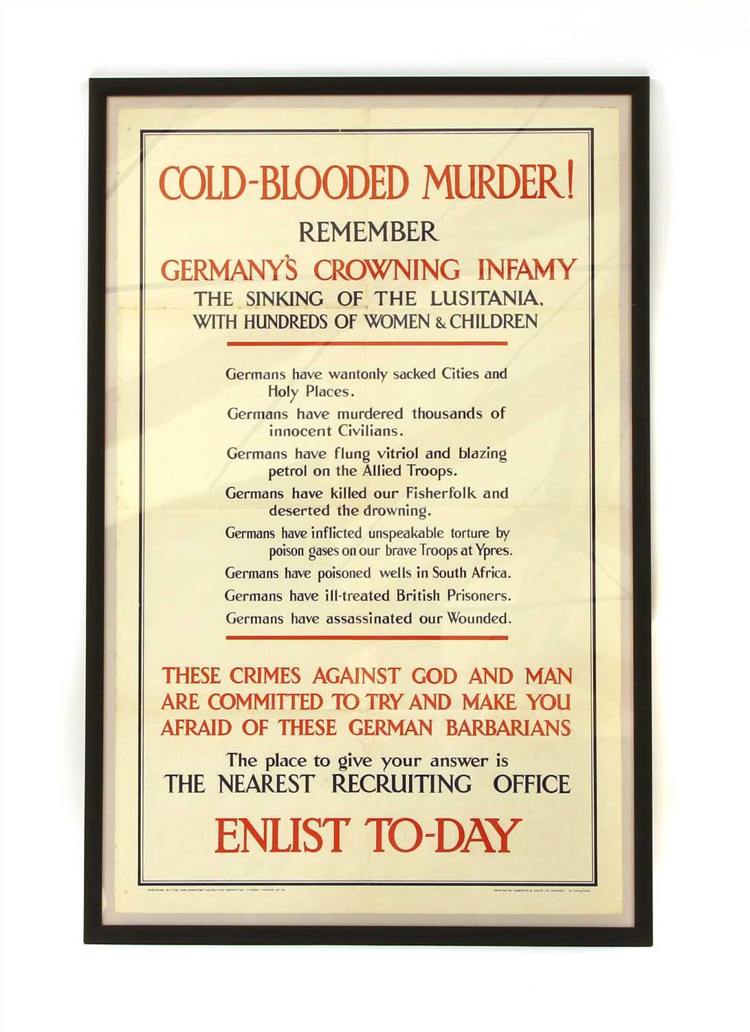 A World War One Recruitment Poster,