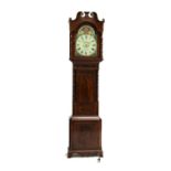 Schofield, Dewsbury, a 19th century strung and crossbanded mahogany eight-day longcase clock,