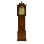 A George III oak eight day long case clock by H? Neston,