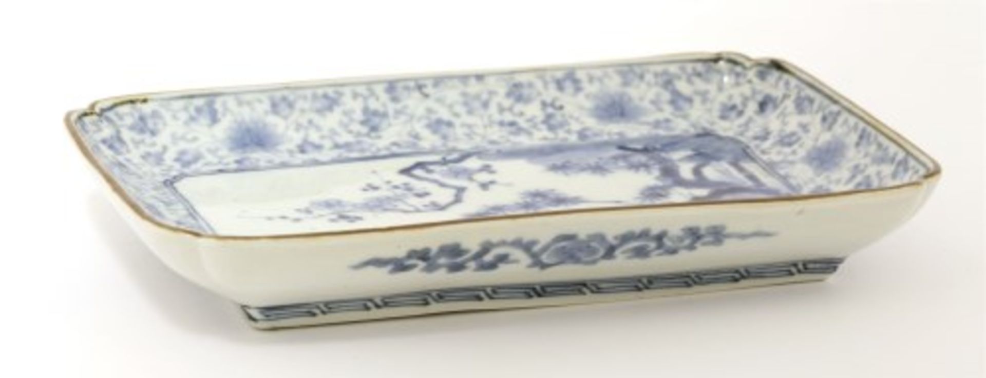 A Japanese blue and white dish, - Image 2 of 3