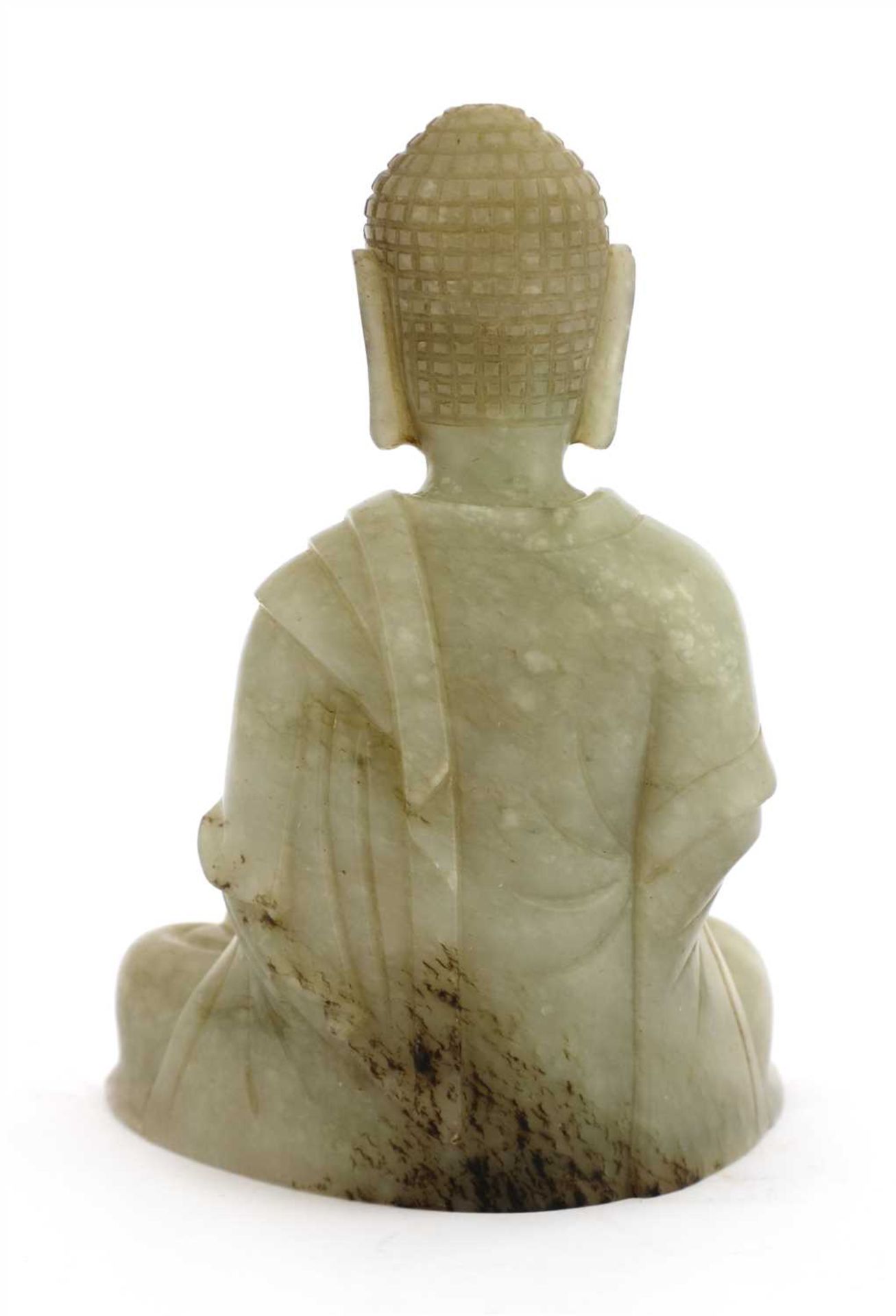 A Chinese jade shakyamuni Buddha, - Image 2 of 2