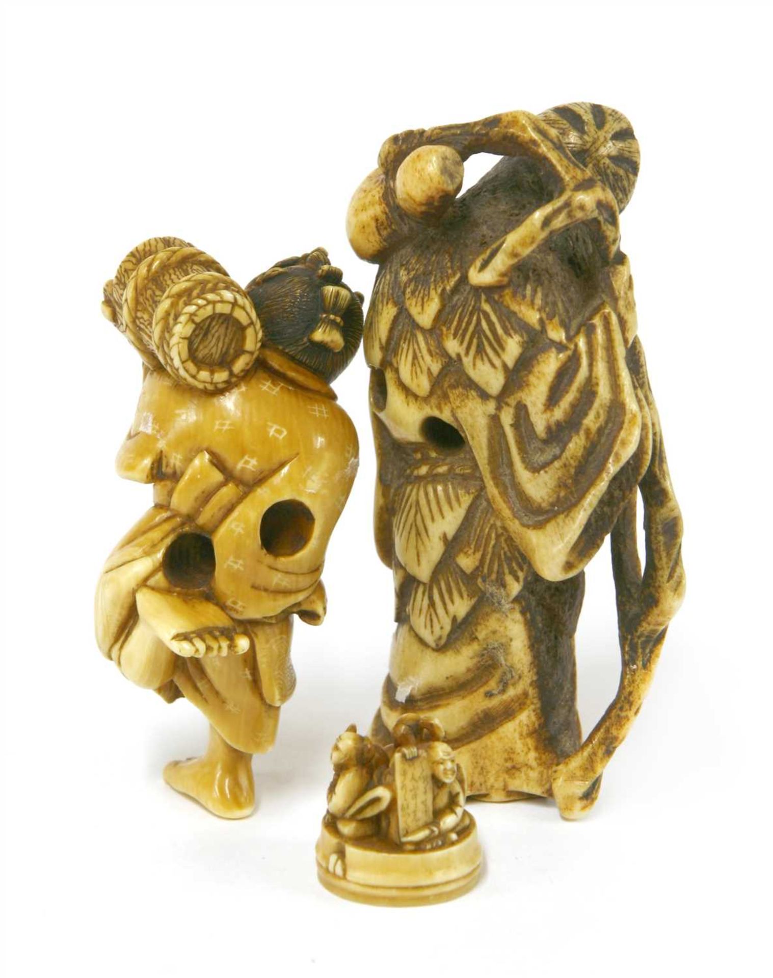 Three Japanese netsuke - Image 2 of 2