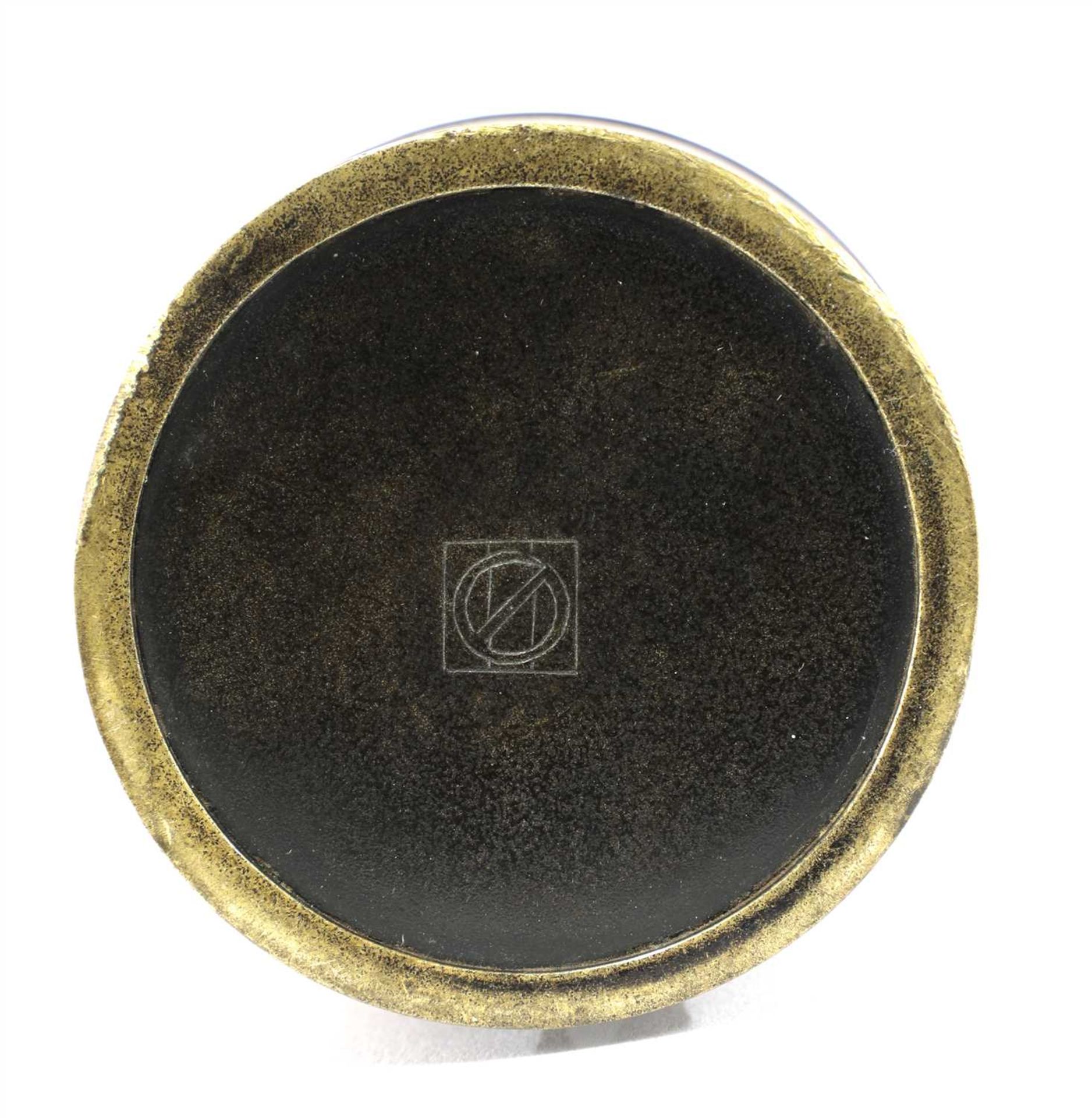 A Japanese bronze brush pot, - Image 3 of 4