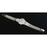 A ladies' platinum Marvin mechanical cocktail watch,