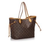 A Louis Vuitton monogrammed Neverfull MM bag