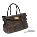 A Mulberry 'Bayswater' brown leather handbag,
