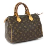 A Louis Vuitton monogrammed Speedy 25 bag