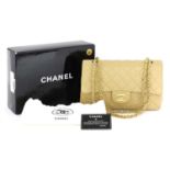 A Chanel classic medium lambskin double flap shoulder bag