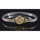 A ladies' 9ct gold Tudor Royal mechanical strap watch, c.1950,