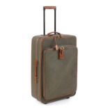 A Mulberry Scotchgrain large suitcase,