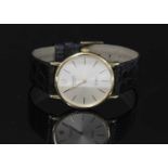 A gentlemen's 18ct gold Rolex Geneve Cellini mechanical strap watch, c.1991,
