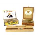 Two boxes of unused cigars,