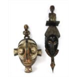 Two African tribal masks,