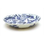 A Chinese blue and white plate,