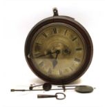 An early 20th century eight day wall clock,