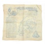 A Daily Mail printed linen handkerchief,