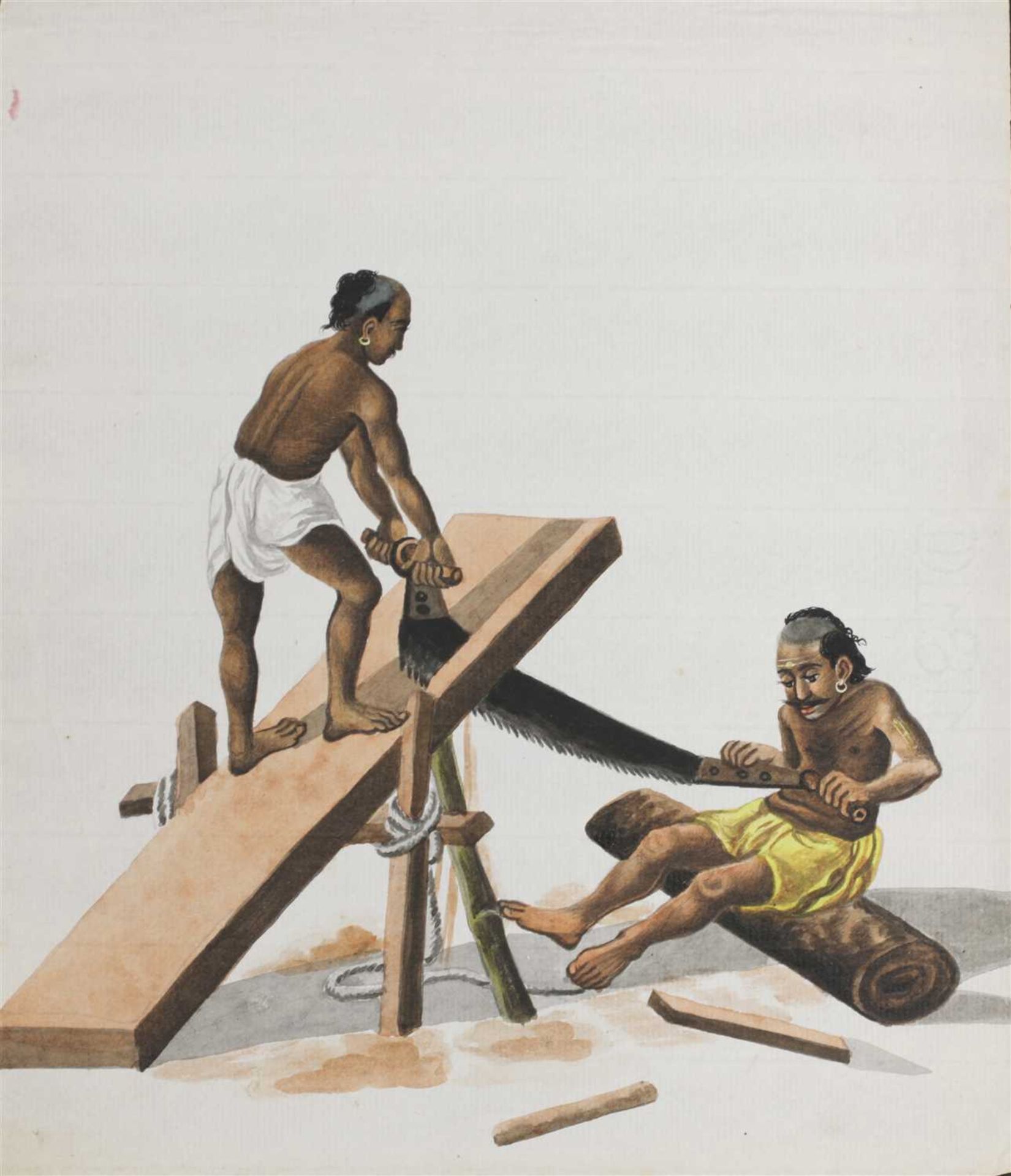 Ten Indian watercolours on paper - Image 9 of 10