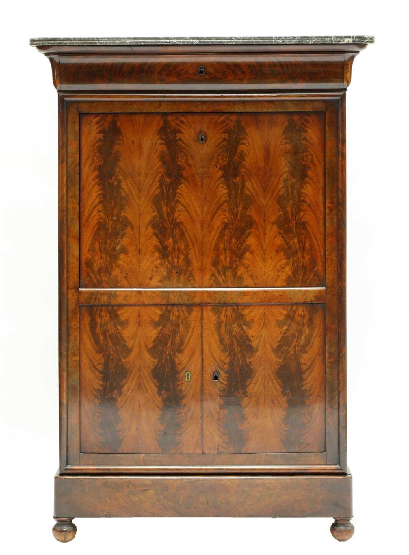 A French mahogany escritoire,