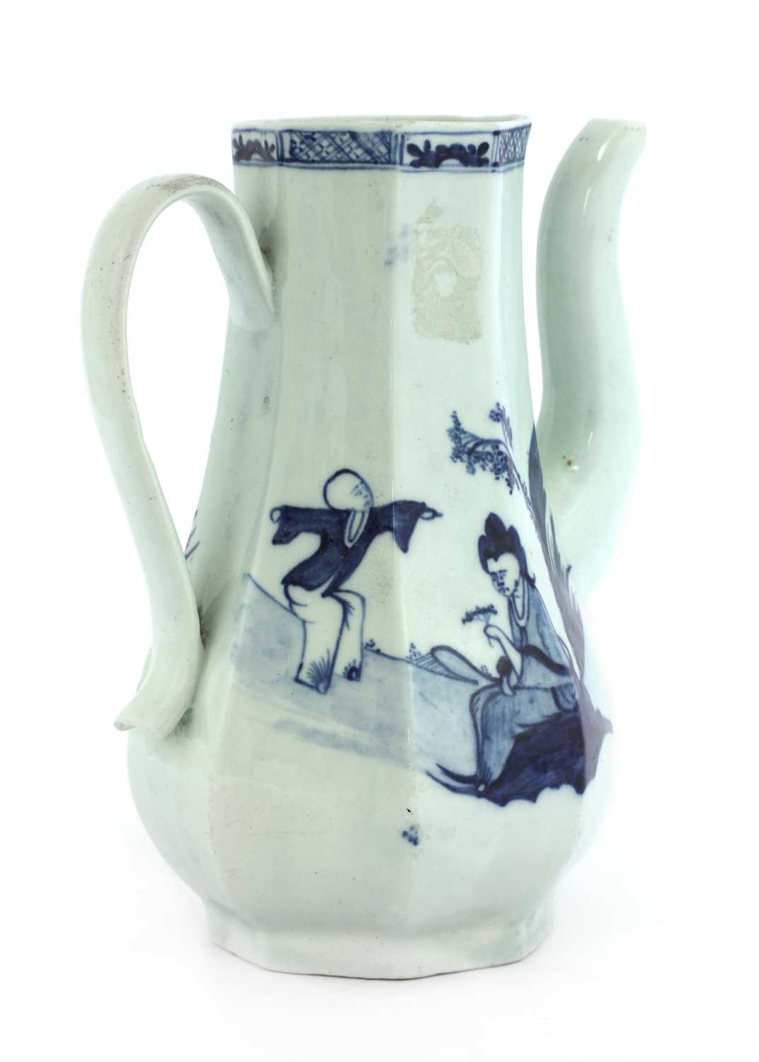 A Richard Chaffers porcelain coffee pot,