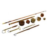 A quantity of fishing items,