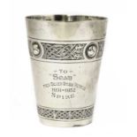 Irish Republican Interest: a silver beaker,