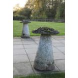 A pair of staddle stones,