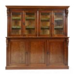 A Victorian mahogany bookcase