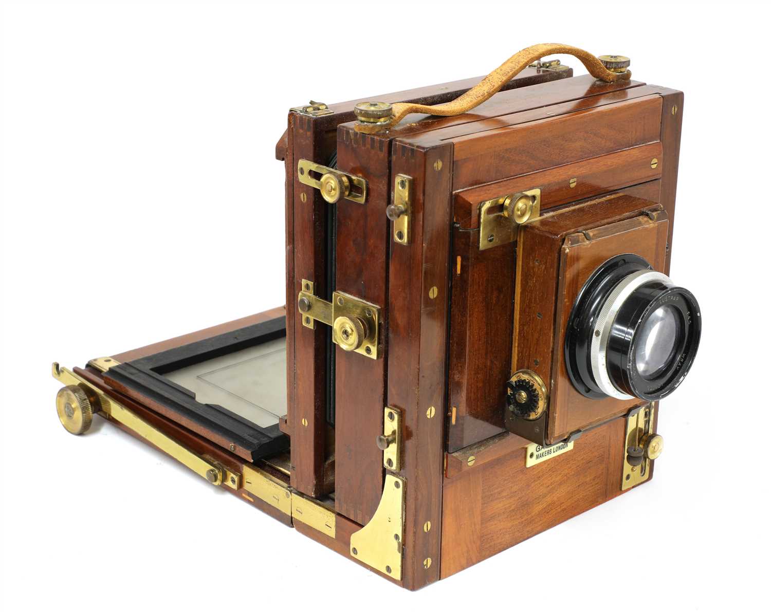 A Gandolfi mahogany and brass field camera, - Image 3 of 3