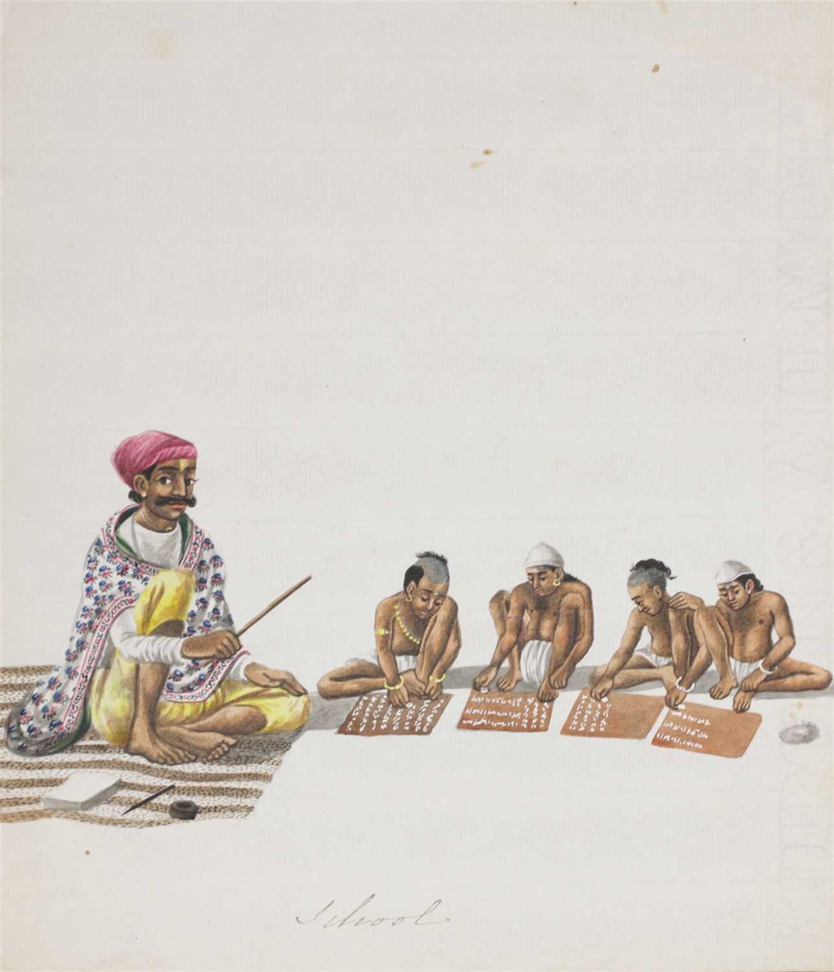 Ten Indian watercolours on paper - Image 3 of 10