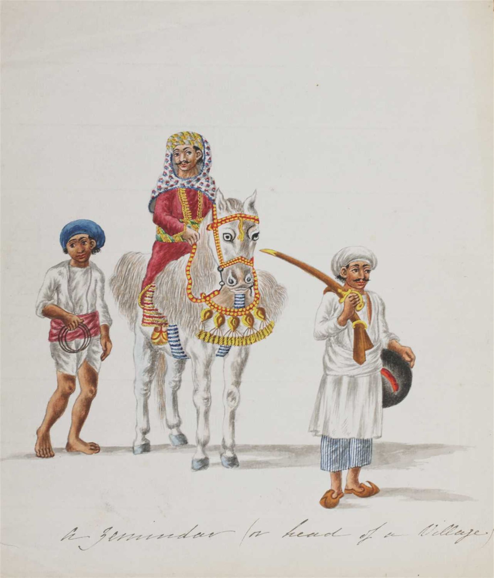 Ten Indian watercolours on paper - Image 7 of 10
