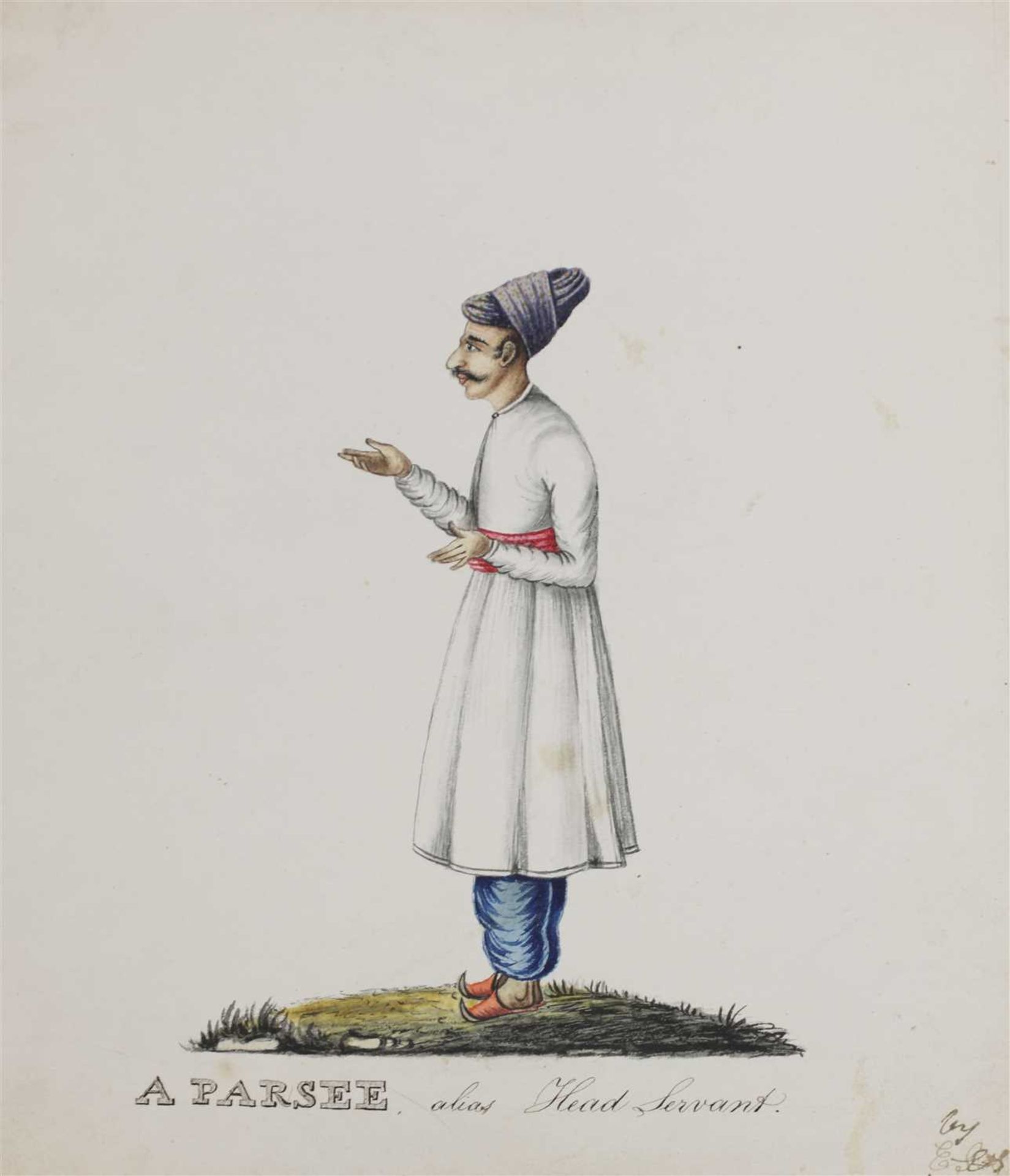 Six Indian watercolours on paper, - Image 6 of 6